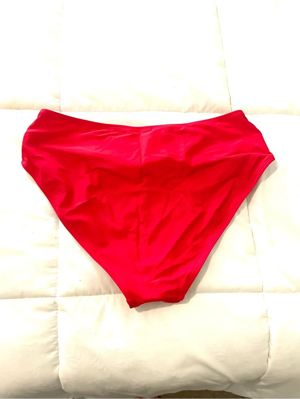 Tempt Me Twist Front Red Bikini Bottoms